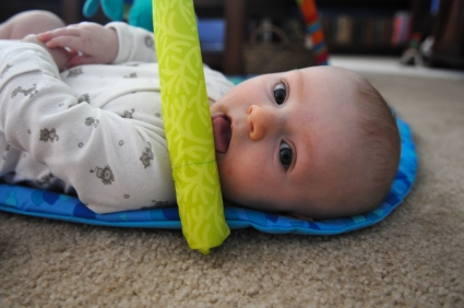 Why yes I will eat my play mat